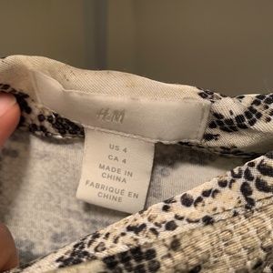 A Line Snake Patterned Midi Skirt